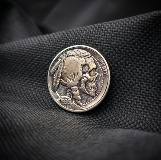 1937 Warrior Skull Buffalo Nickel