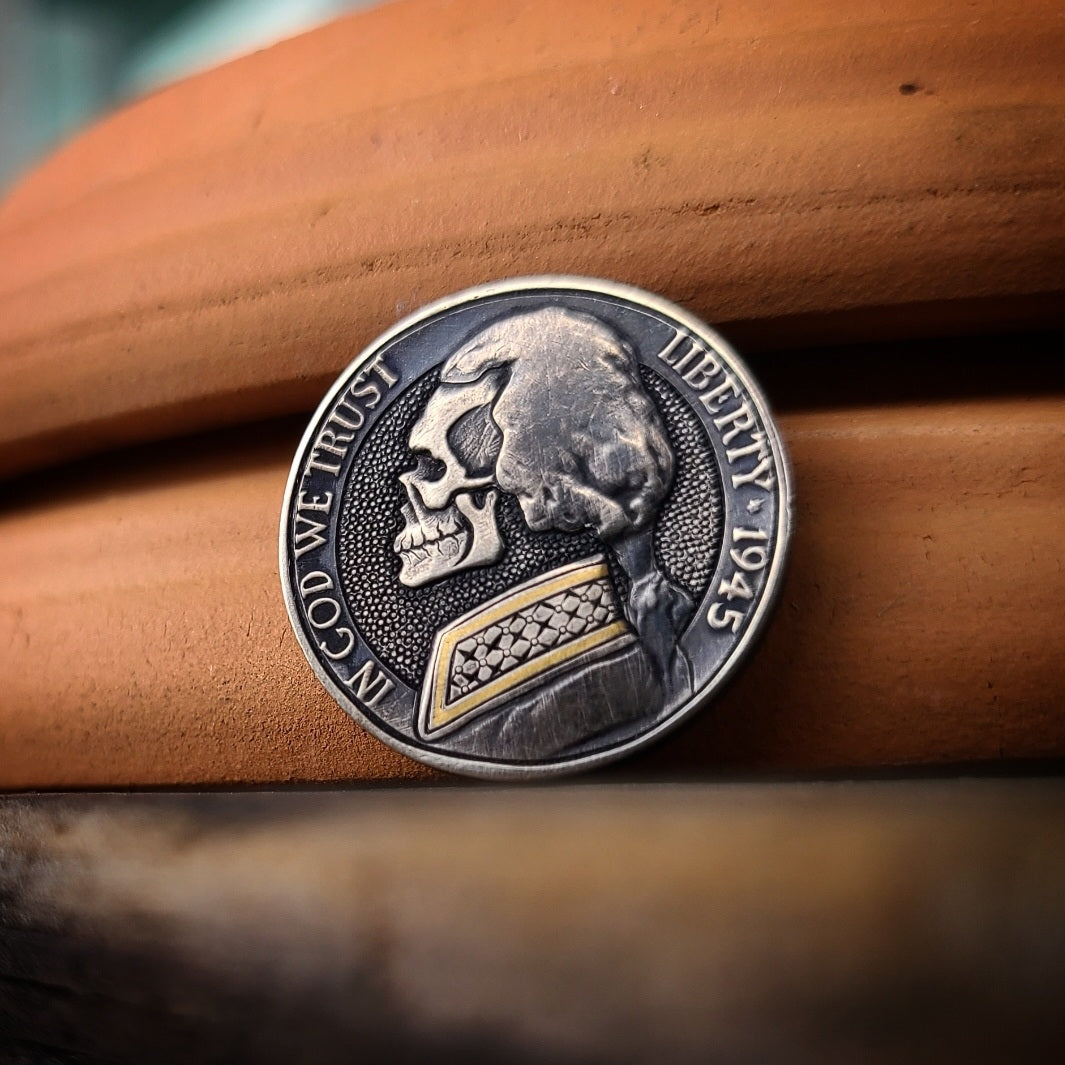 1945 Skull War Time Nickel