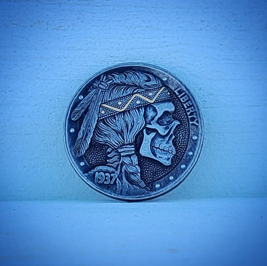 1937 Headband Skull Nickel