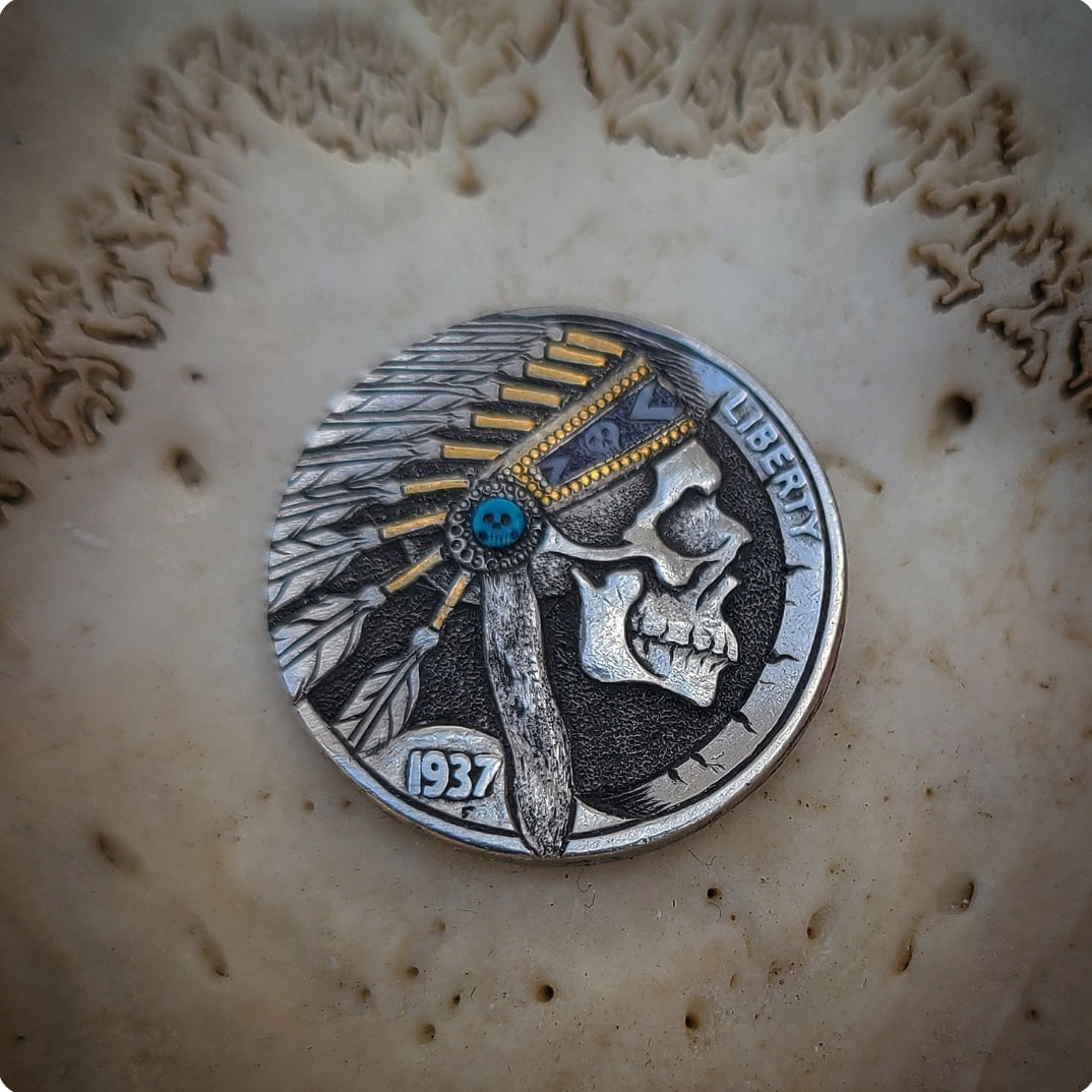 1937 Skull Headdress Nickel