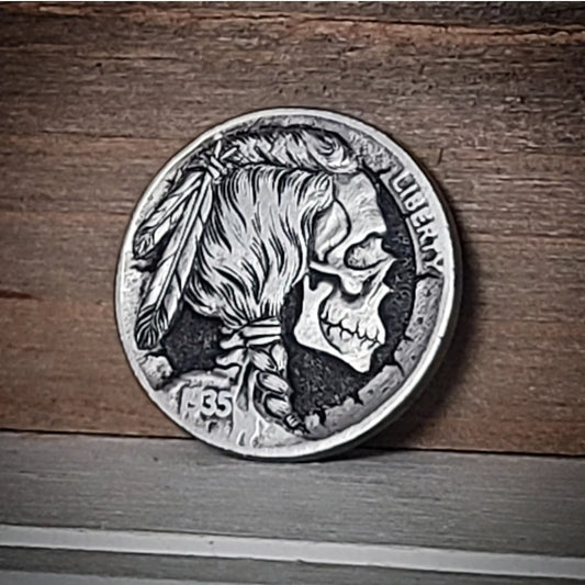1935 Skull Buffalo Nickel