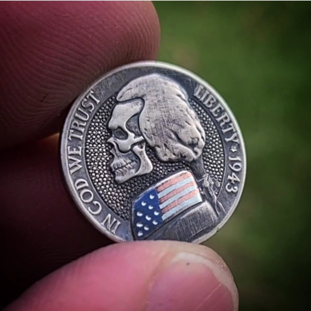 1943 America Skull Nickel