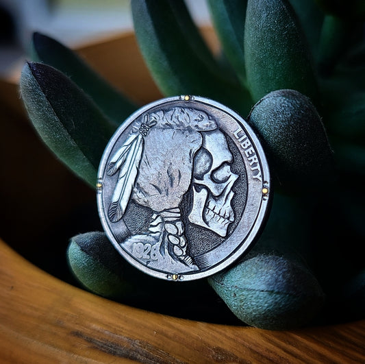 1926 4 Points Skull Buffalo Nickel