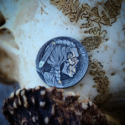 "Well Loved" Warpaint Buffalo Nickel