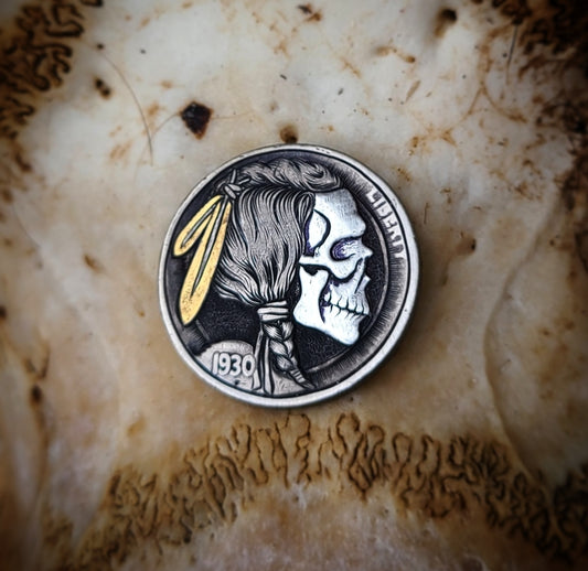 1930 Skull Buffalo Nickel