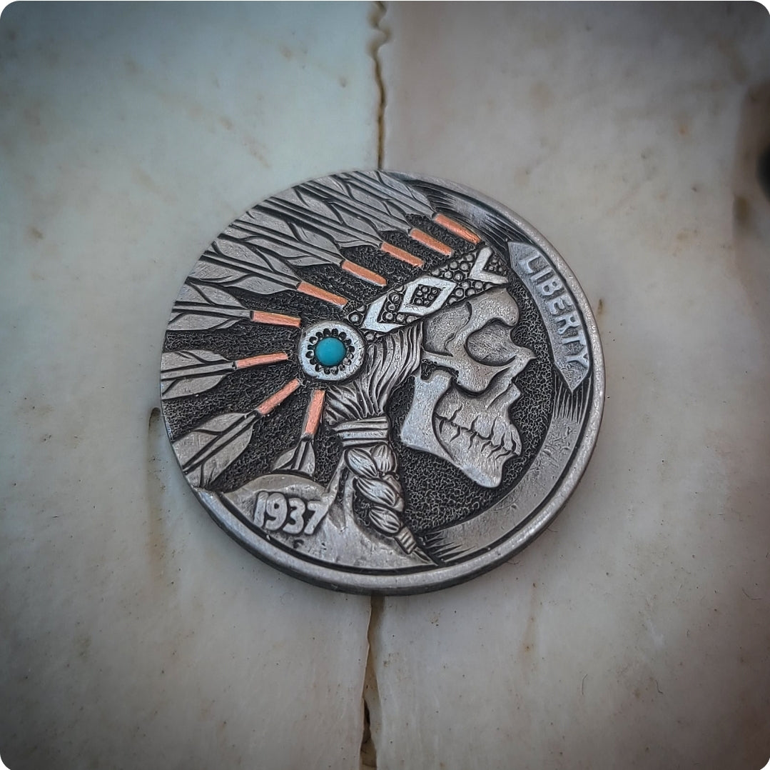 1937 Skull Headdress Nickel