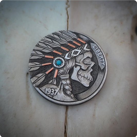 1937 Skull Headdress Nickel